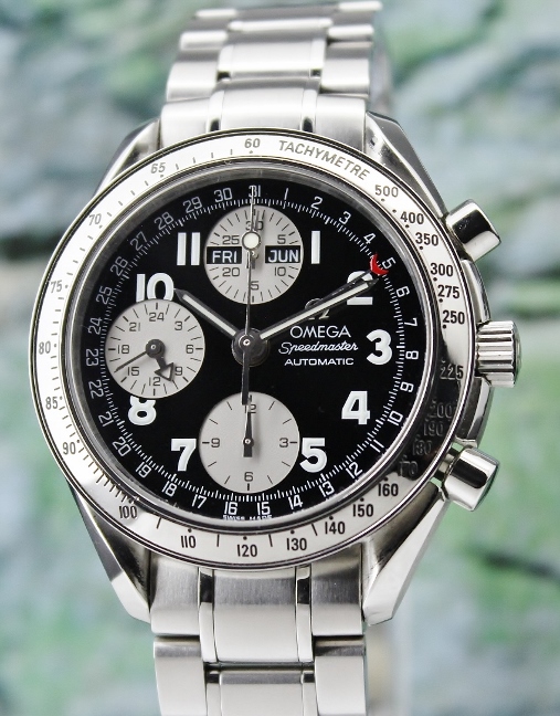 (image for) AN OMEGA SPEEDMASTER AUTOMATIC CHRONOGRAPH TRIPLE CALENDAR